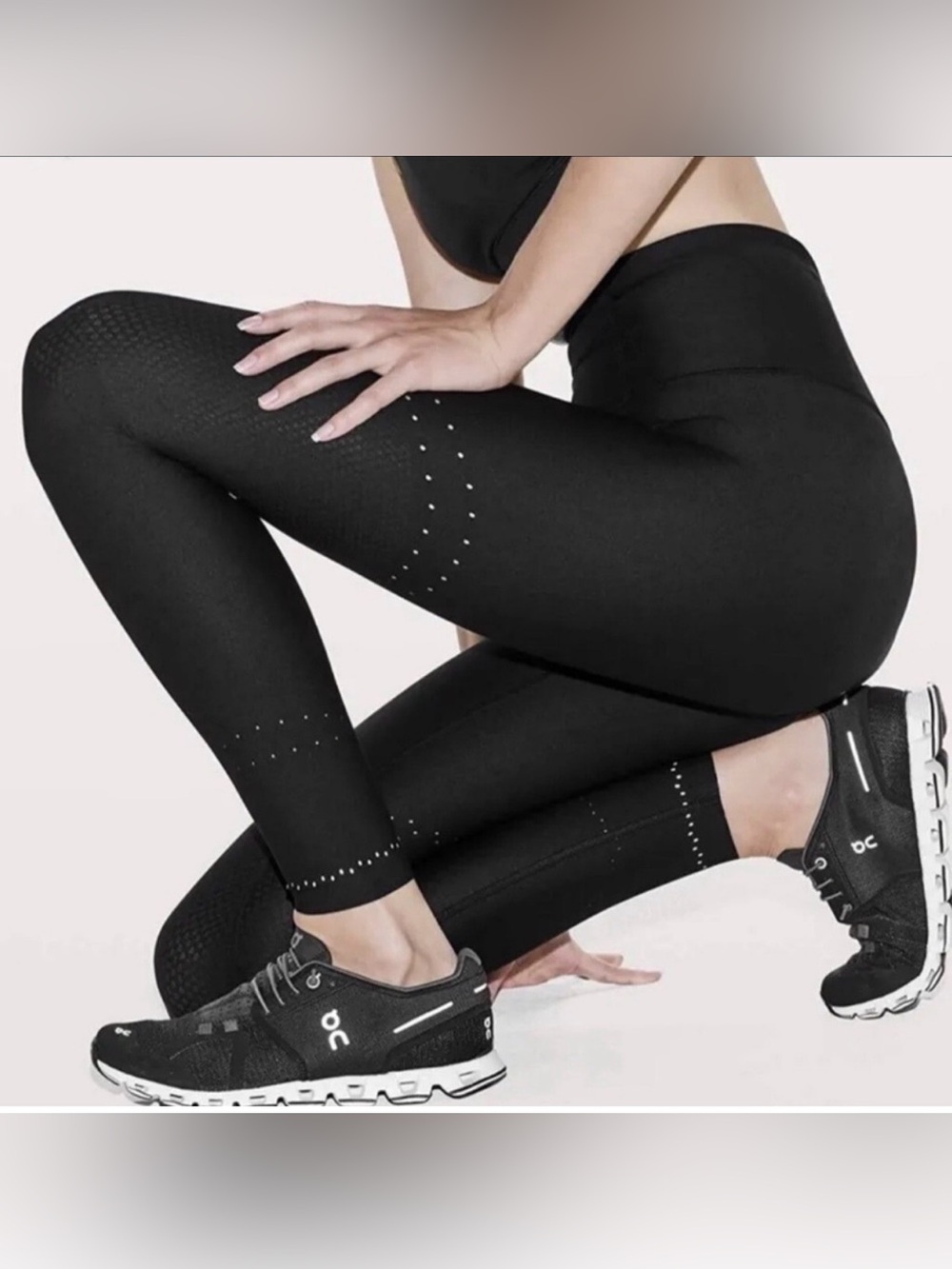 Lululemon In Focus Run Leggings ~ 8 ~ Grey Sage